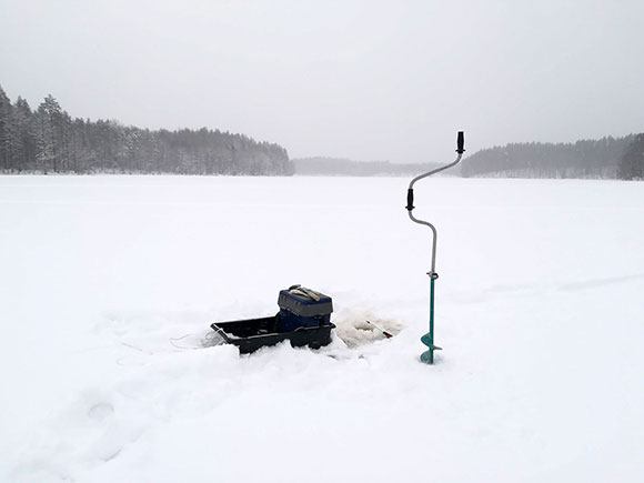 Рыбалка в глухозимные морозы